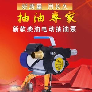 自吸泵油泵电动抽油泵12v24v220v柴油泵家用小型抽油器自动加油泵