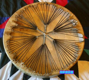 印度印第安手鼓 美洲原住民手鼓20英寸 水牛皮框架鼓 有鼓锤