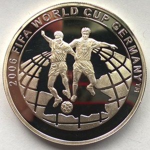 土耳其2003年德国世界杯1亿5千万里拉1盎司精制全新银币