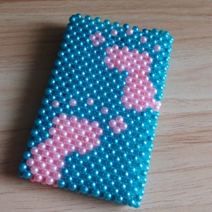 珠饰界的界 串珠卡通交通手工diy卡套儿童送教程材料包 脚丫