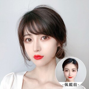 短假发斜刘海女偏分