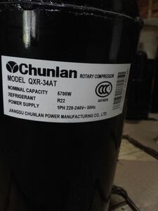 春兰空调配件chunlan春兰空调压缩机qxr-34at(原装)2p家用