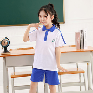 淘宝深圳市小学生校服礼服男女短袖衬衫夏装安全加内衬裙套装格子短裤