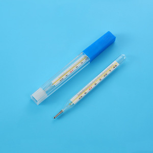 水银体温计玻璃中号测温表医用家用腋下体温表成人幼儿人体温度