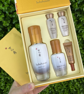 韩国雪花秀润燥精华60ml套盒水前导入精华去黄补水改善暗沉赠品