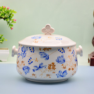 大号家用酒店陶瓷带盖汤碗炖锅汤煲隔水炖盅内胆煲汤燕窝碗包邮