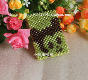 纯手工双面串珠银行交通卡套成品同学朋友送礼饭卡会员卡胸卡