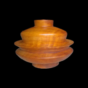 糌粑盒藏式家居摆件实木青稞炒面茶叶糖果储物罐少数民族餐饮用具