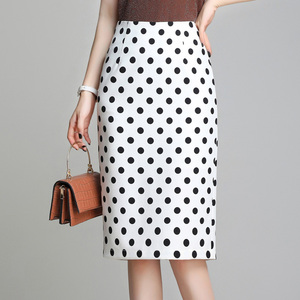 裙子女夏季斑点半身裙新款短裙春秋波点包臀裙小个子一步裙
