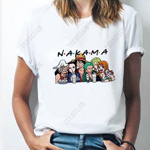 Japan Anime t shirt 日本动漫海盗王周边t恤短袖上衣男女情侣装