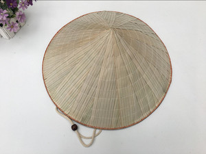 田园出游斗笠竹编遮阳防晒大檐草帽外出防雨农民林冲竹子帽子
