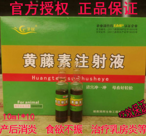 黄藤素注射液母兔用产后消炎针乳房炎仔兔黄尿病药兔子不吃食清热