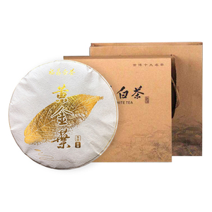 福鼎白茶 春日晒 老寿眉茶饼2015陈年黄金叶300g高山野生正宗白茶