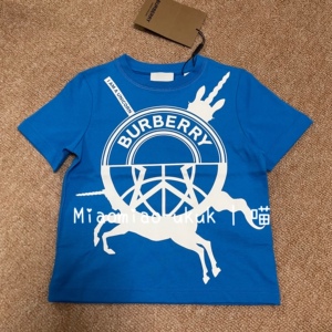 现货 | 喵喵英国burberry巴宝莉 儿童印花独角兽短袖t恤 折扣不退