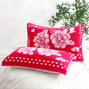 纯棉加厚全棉大情侣成人结婚高档单人四季柔软枕头巾csol晨晨店铺