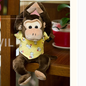 默奇毛绒猴子玩具磁铁猴DIY公仔汽车玩偶随意摆造型呆萌可爱礼物