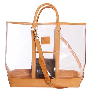 路易威登lv 纪念款pvc透明沙滩包 子母包 旅行包