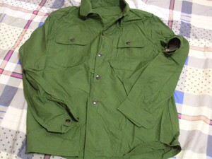 老货库存正品全新65式棉布绿衬衫