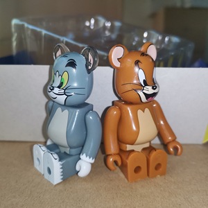 暴力熊猫和老鼠bearbrick 汤姆猫积木熊彩盒达摩公仔搪胶100%