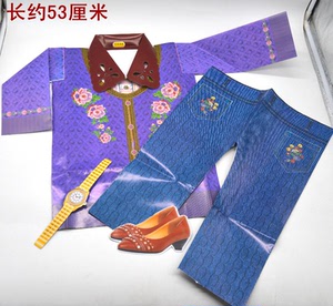 女士织衣服纸糊羊毛衫纸扎裤子手表皮鞋祭祀用品做七祭日殡葬服务