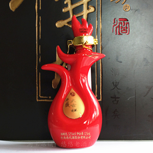 西凤大吉祥 125ml 52度 红瓷瓶 精美小酒版品鉴收藏摆柜装饰
