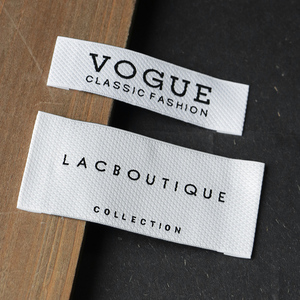 衣服领标定制水洗标定做服装高档大牌布标织唛头标签商标设计订做