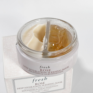 fresh馥蕾诗 玫瑰润泽补水保湿双效睡眠免洗面膜 70ml 双层鸳鸯锅