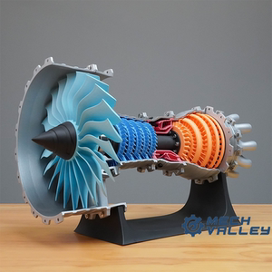 engineman飞机发动机航发模型 航空涡扇引擎 拼装可动diy玩具包邮