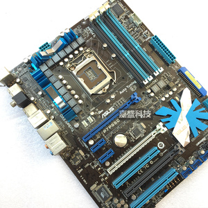 现货主板华硕p7p55d pro1156针 全固态14相供电支持i3 i5 i7