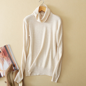 盆领针织衫女套头