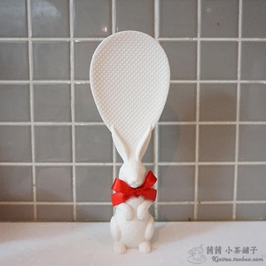 现货正品日本francfranc创意可爱彼得兔子饭勺饭铲白天鹅可立汤勺