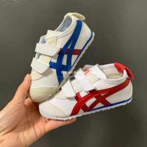 国内采购onitsuka tiger 鬼冢虎儿童鞋 经典款男女童魔术贴运动鞋