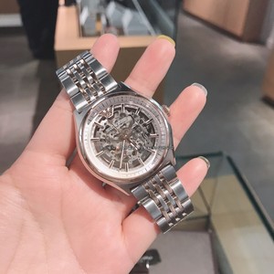 阿玛尼男士机械表ar60002 镂空透视面表 钢带 商务腕表加拿大