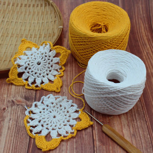 亚麻线钩针线夏季衣服线棒针手工编织包包帽子裙子粗麻线棉麻线