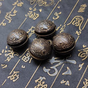 四个小铃铛老物件古董收藏纯铜两个岁岁平安两个虎威品相完好包老