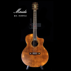 merida美丽达 40寸缺角单板民谣吉他dg-20folc/koalc /spgac