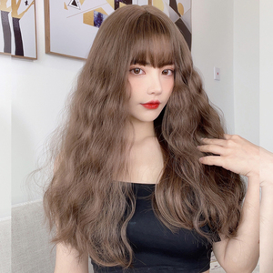 玉米烫假发蓬松