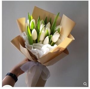 进口郁金香10枝包装花束 节日送花 爱人老婆女朋友鲜花 上海鲜花