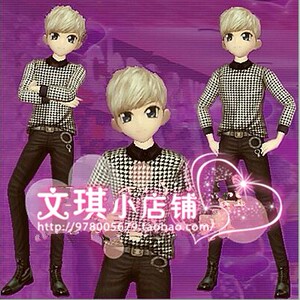 秋夏恋歌淘宝劲舞团情侣yy搭配新款套装黑色男女生发型衣服裤子鞋子