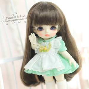 【公主范】1/8分bjd娃娃假发梨花卷八分长梨花头假毛内扣lati fl