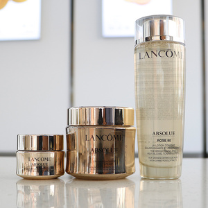 lancome兰蔻菁纯三件套装抗皱紧致护肤品礼盒 面霜 菁纯水 眼霜