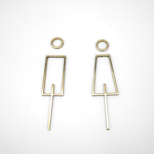 黄铜卫生间符号咖啡馆书店网红打卡店洗手间标识牌门牌