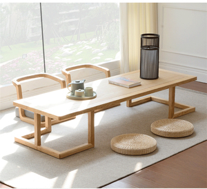 茶台新款现货现代实木椅组合 简约整装全原木茶桌 日式榻榻米矮桌