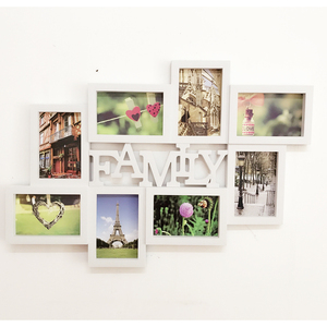 欧式6寸8宫格组合连体相框挂墙创意lovefamily影楼儿童照片墙挂像