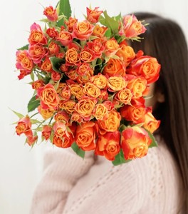 火焰泡泡多头玫瑰 客厅茶几卧室阳台办公室家养鲜花 基地直发包邮