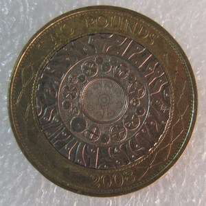 英国 2008年2英镑双色币硬币