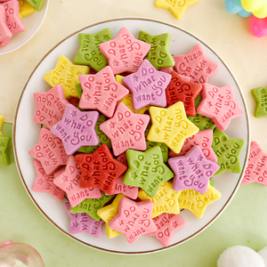 蛋糕装饰饼干摆件网红彩色星星烘焙装扮纸杯冰激凌装饰甜品插件