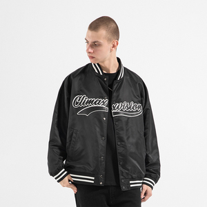 climax vision贴布绣logo美式休闲夹克外套潮牌宽松棒球服