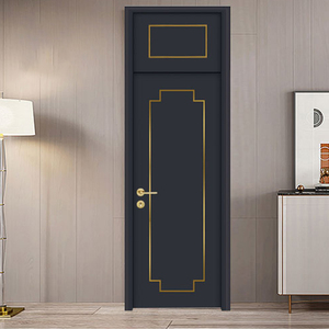 现代轻奢卧室房间门实木门酒店隔音木门超高通顶门室内套装门定制