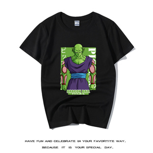 短笛大魔王热血男短袖衣服七龙珠比克潮流动漫周边纯棉t恤联名夏t